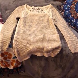 pink rose sweater